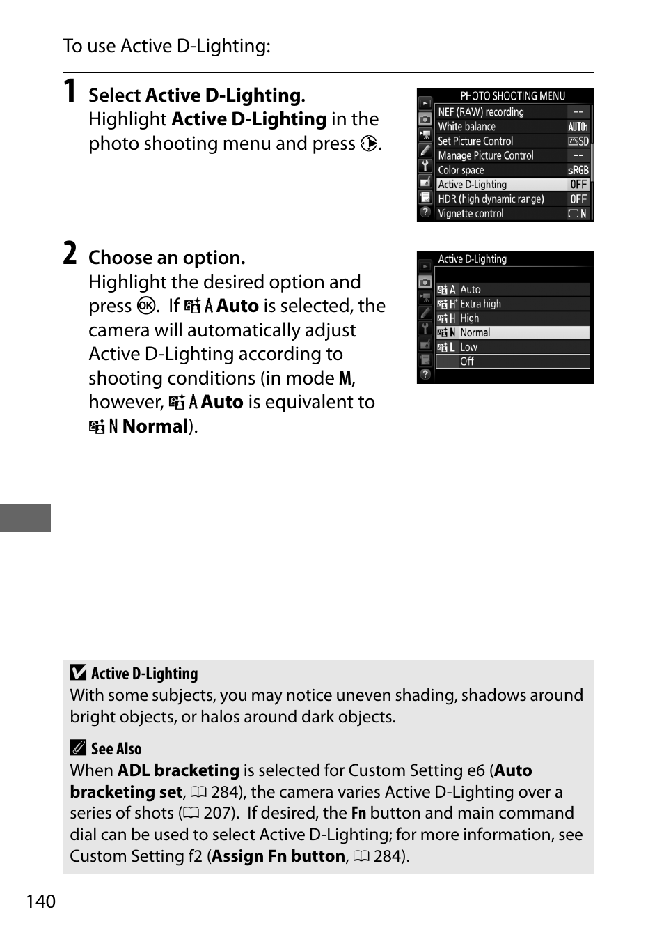 Nikon D7200 body User Manual | Page 164 / 420