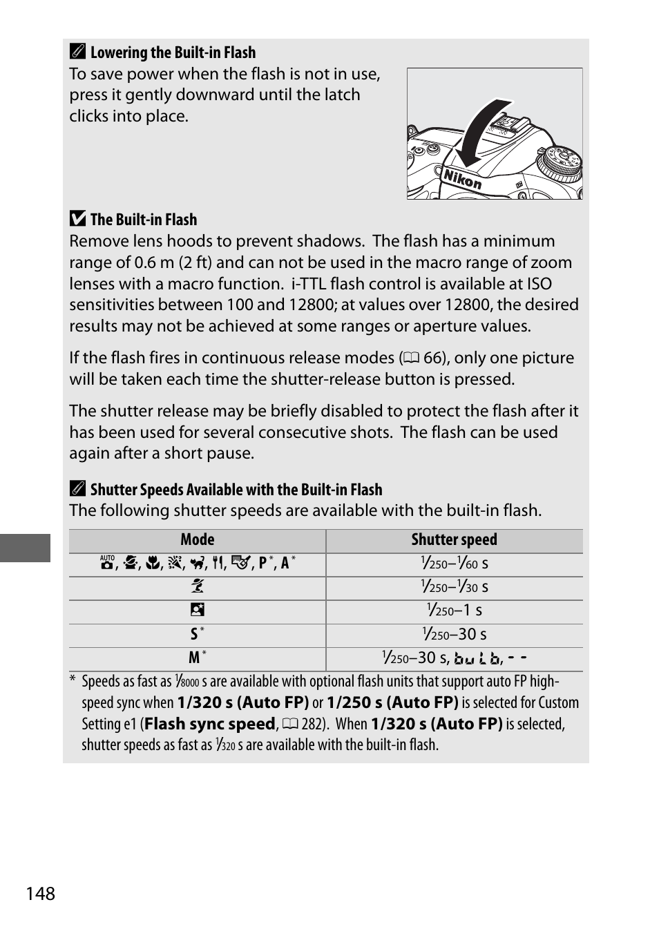 148 a | Nikon D7200 body User Manual | Page 172 / 420