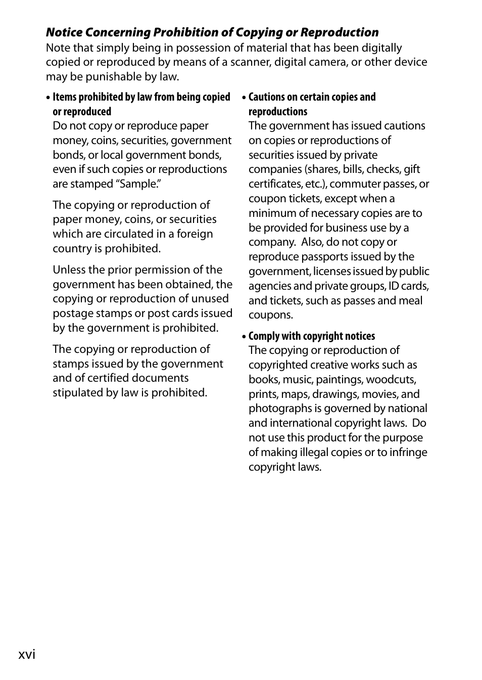 Nikon D7200 body User Manual | Page 18 / 420