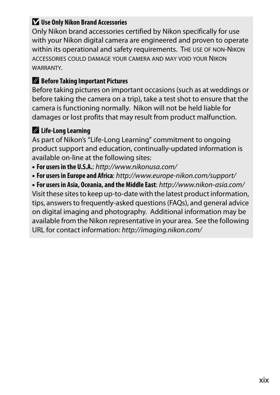 Xix d | Nikon D7200 body User Manual | Page 21 / 420