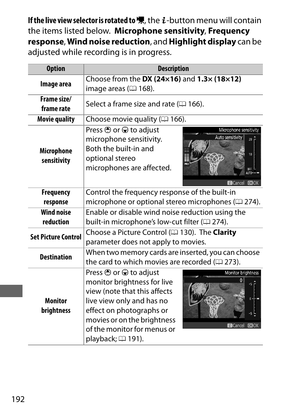 Nikon D7200 body User Manual | Page 216 / 420