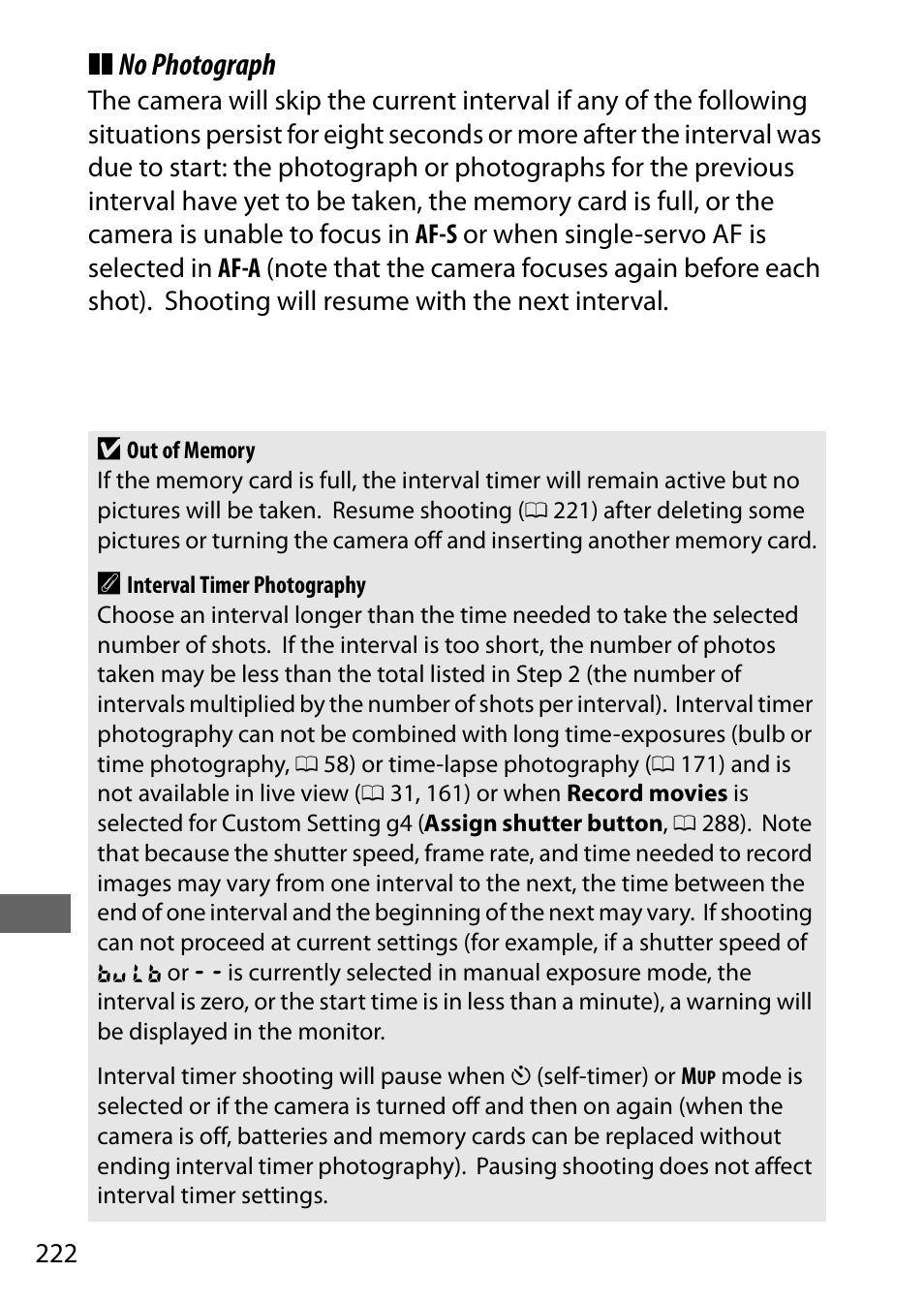 No photograph | Nikon D7200 body User Manual | Page 246 / 420