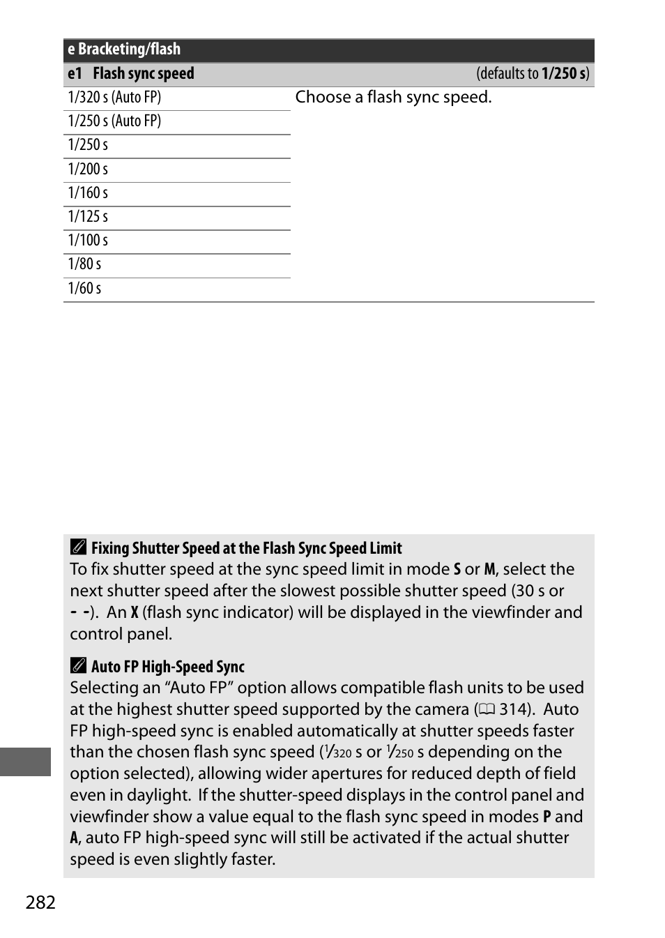 0 282) o | Nikon D7200 body User Manual | Page 306 / 420