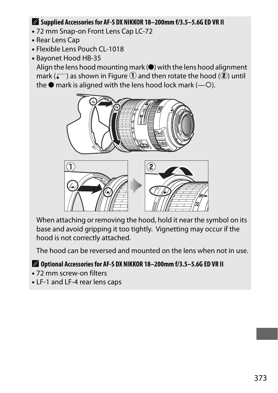 373 a | Nikon D7200 body User Manual | Page 397 / 420
