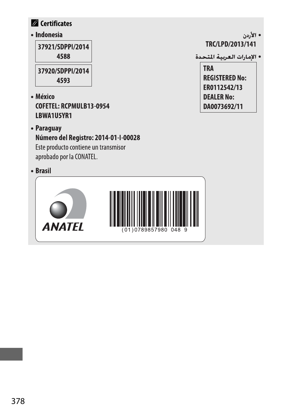 Nikon D7200 body User Manual | Page 402 / 420