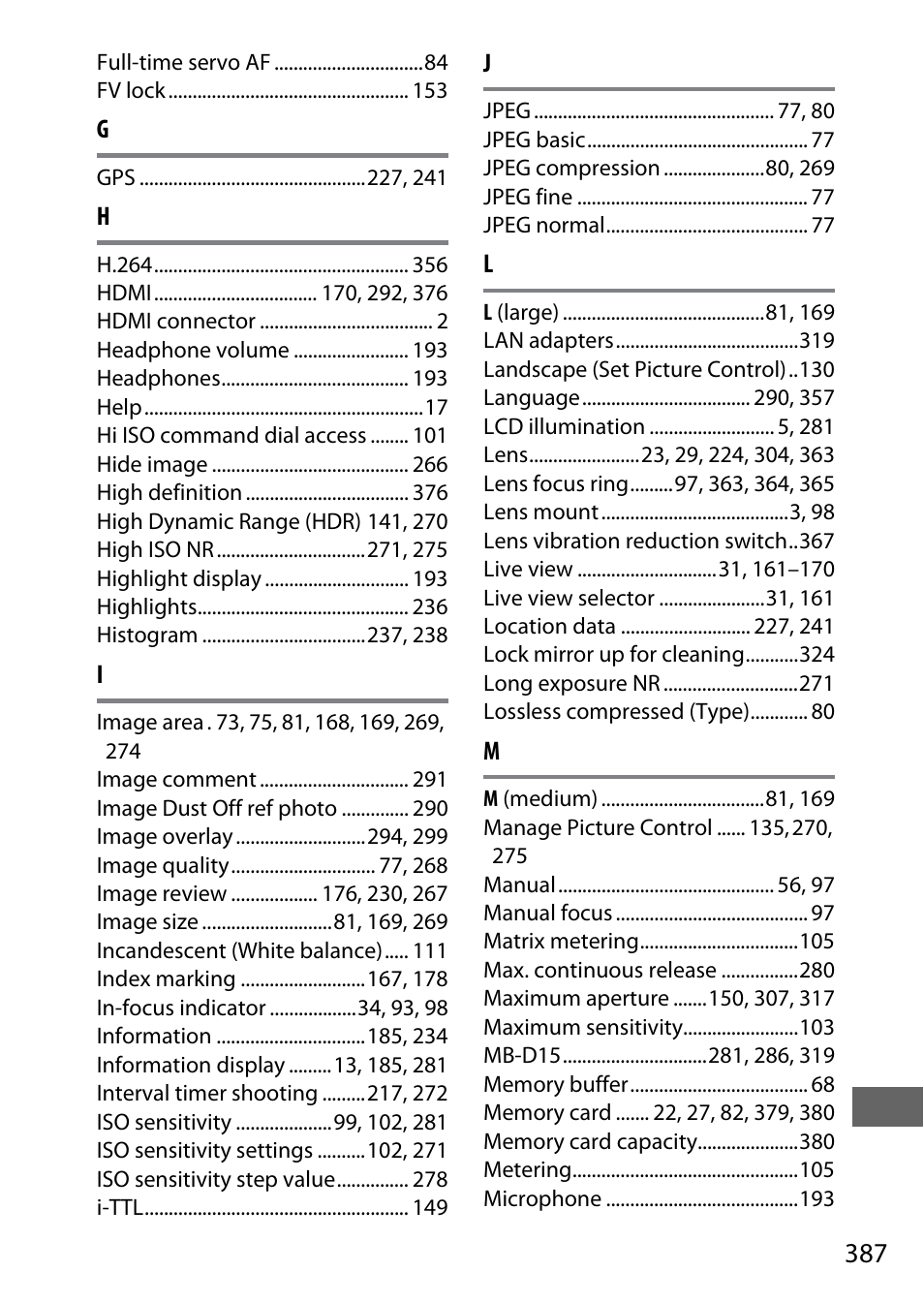 Nikon D7200 body User Manual | Page 411 / 420