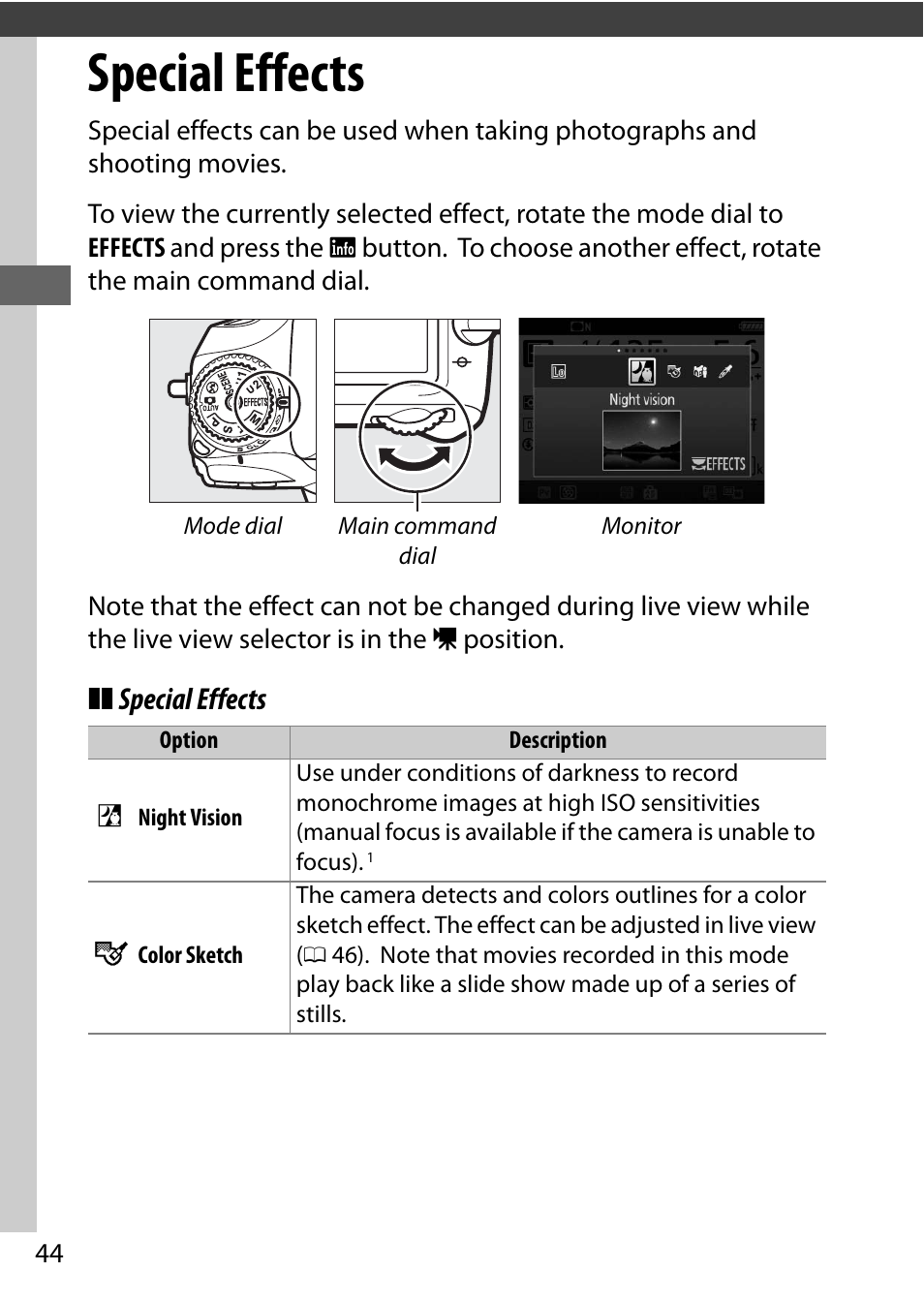 Special effects | Nikon D7200 body User Manual | Page 68 / 420