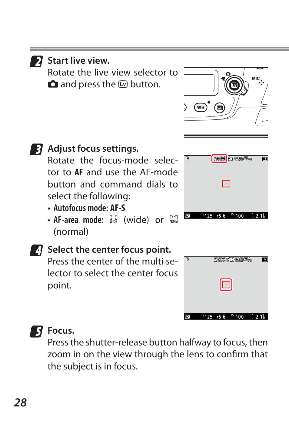 Nikon D5 User Manual | Page 28 / 62