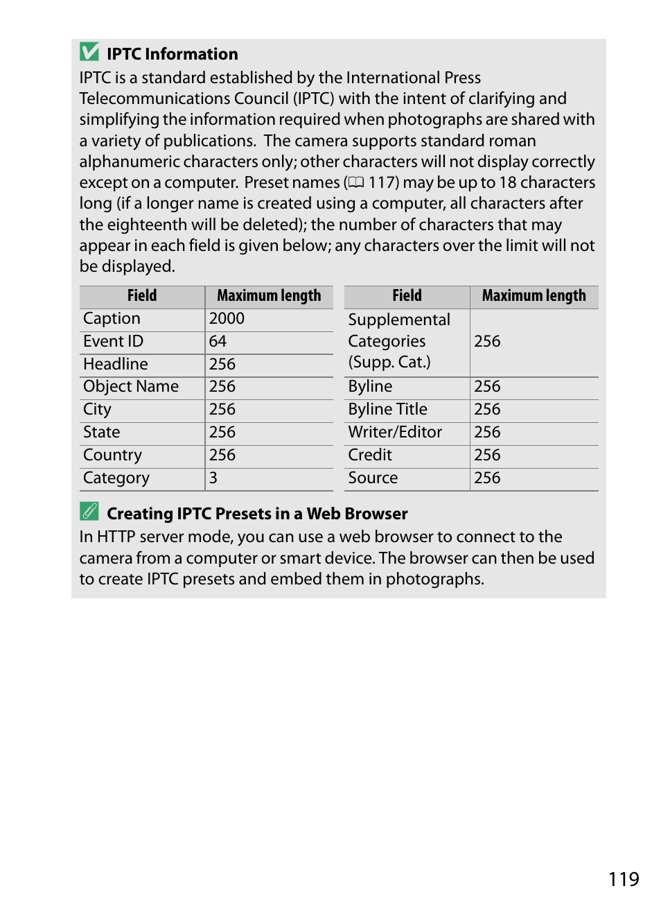Nikon D5 User Manual | Page 119 / 152