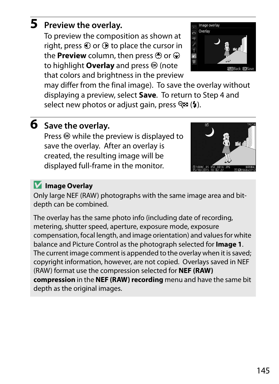 Nikon D5 User Manual | Page 145 / 152