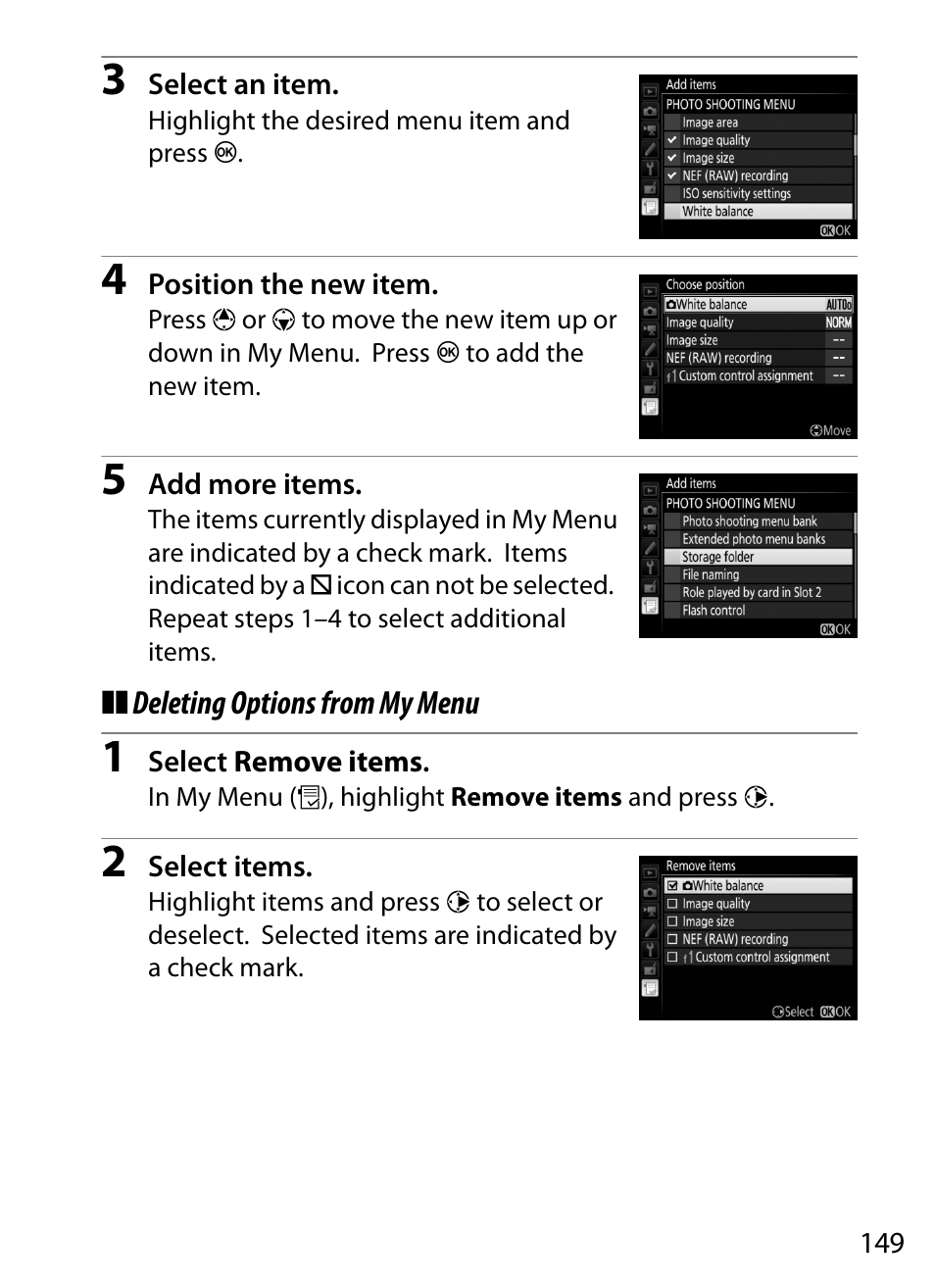 Nikon D5 User Manual | Page 149 / 152