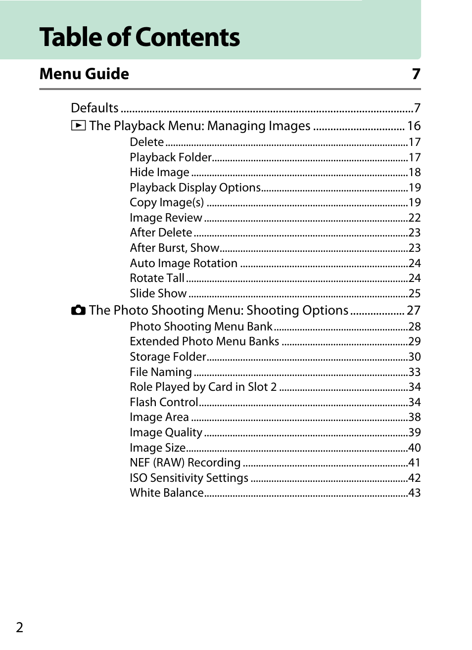 Nikon D5 User Manual | Page 2 / 152