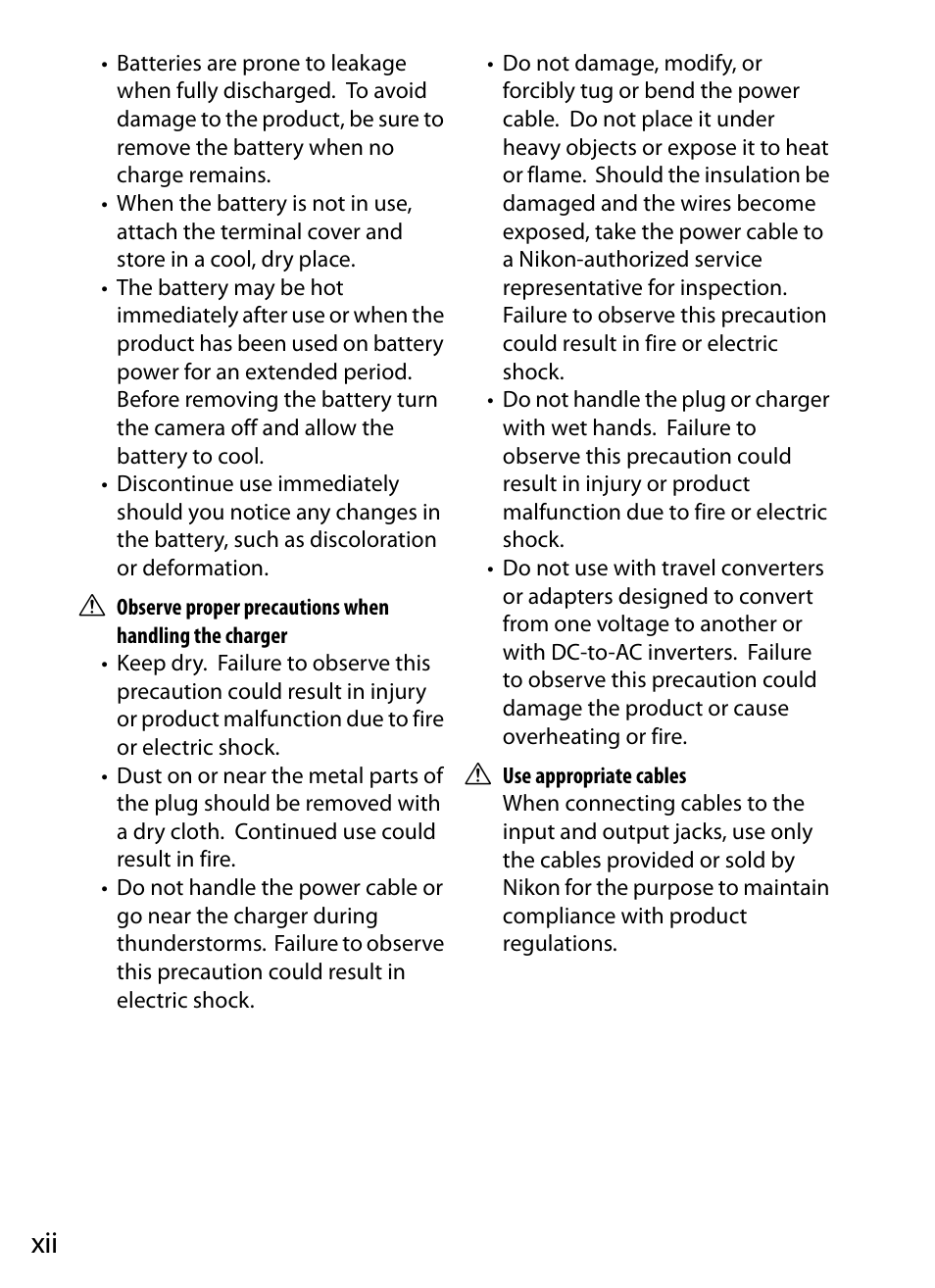 Nikon D5 User Manual | Page 14 / 424