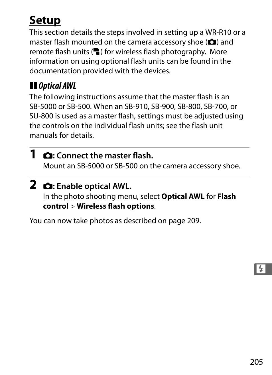 Setup | Nikon D5 User Manual | Page 227 / 424