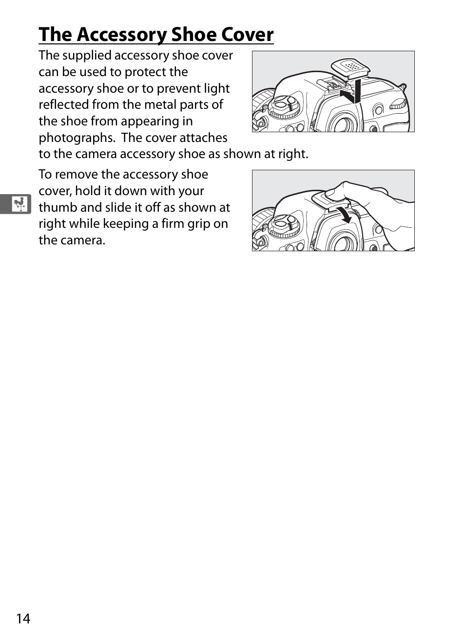 The accessory shoe cover | Nikon D5 User Manual | Page 36 / 424