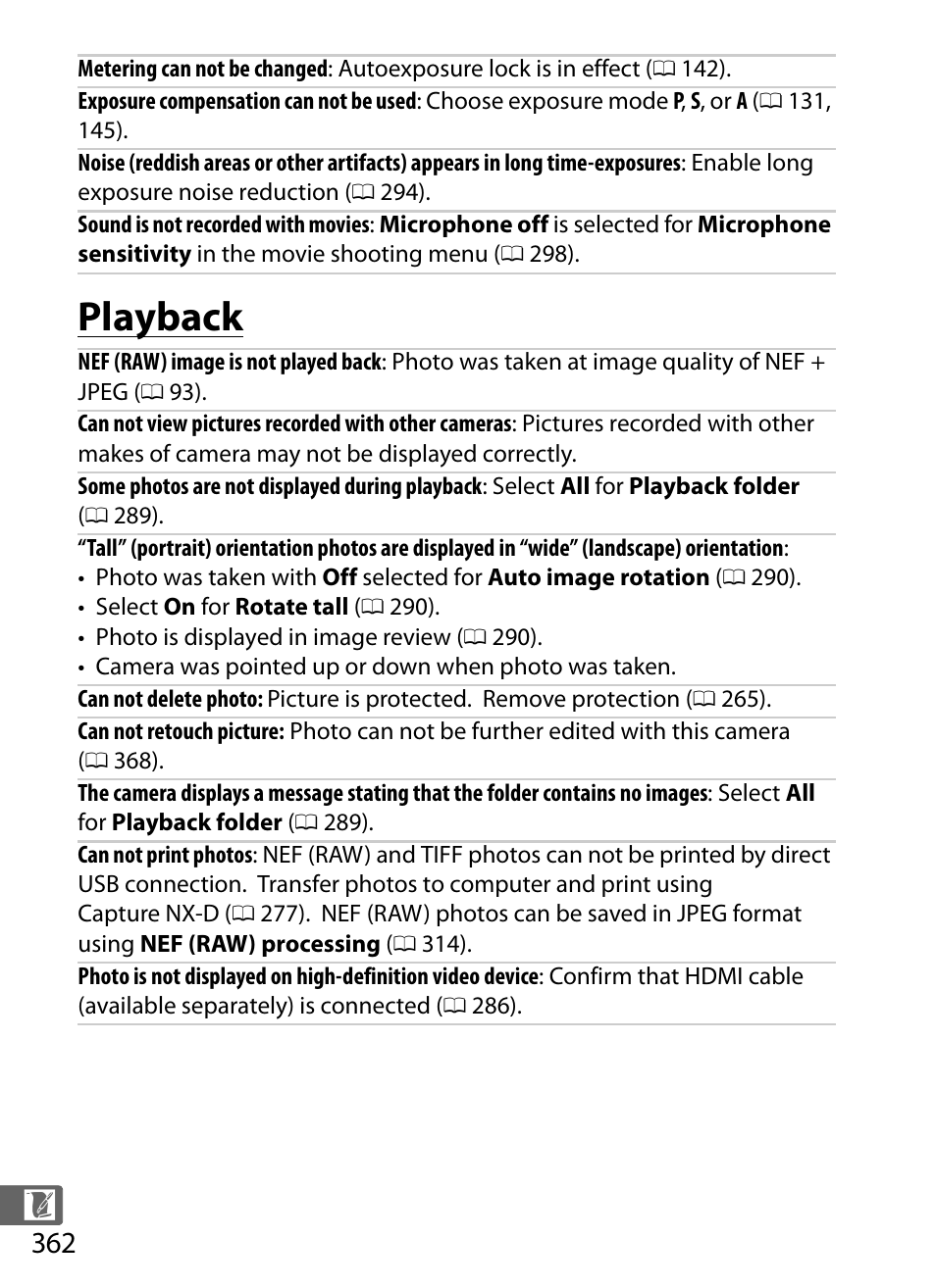 Playback | Nikon D5 User Manual | Page 384 / 424