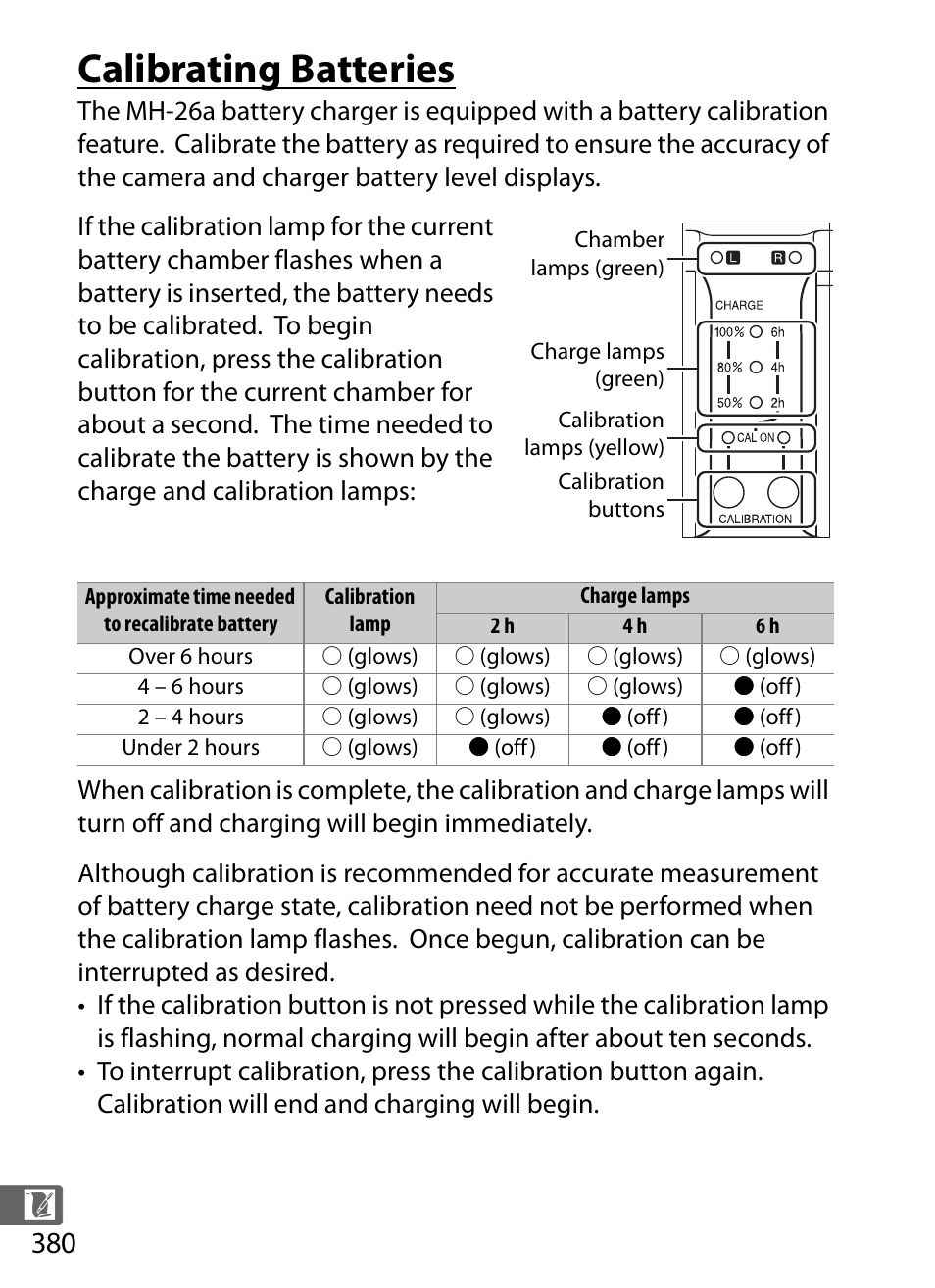 Calibrating batteries | Nikon D5 User Manual | Page 402 / 424