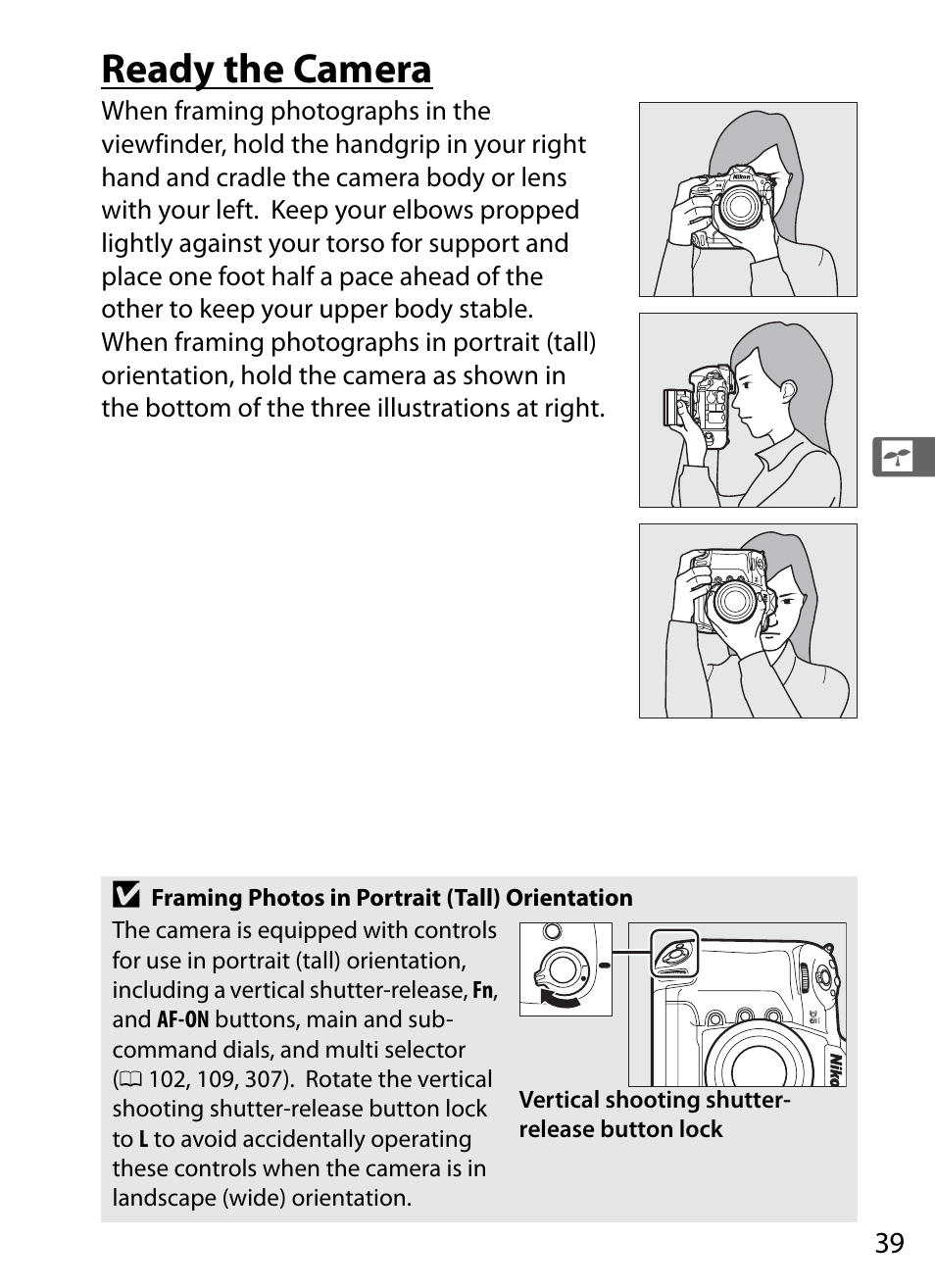 Ready the camera | Nikon D5 User Manual | Page 61 / 424