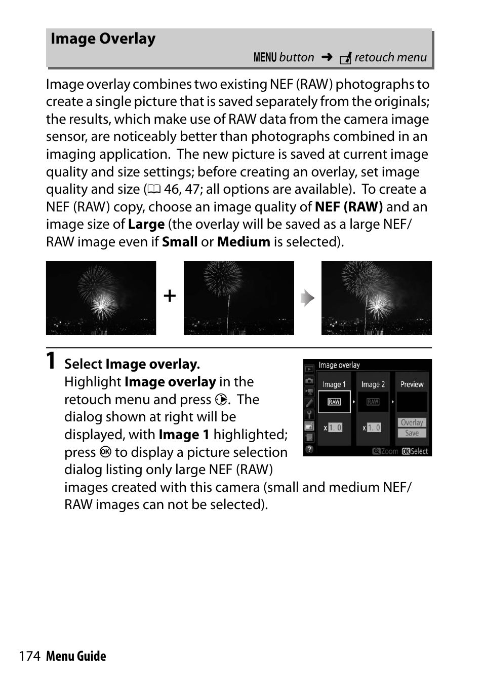 Image overlay | Nikon D500 User Manual | Page 174 / 207