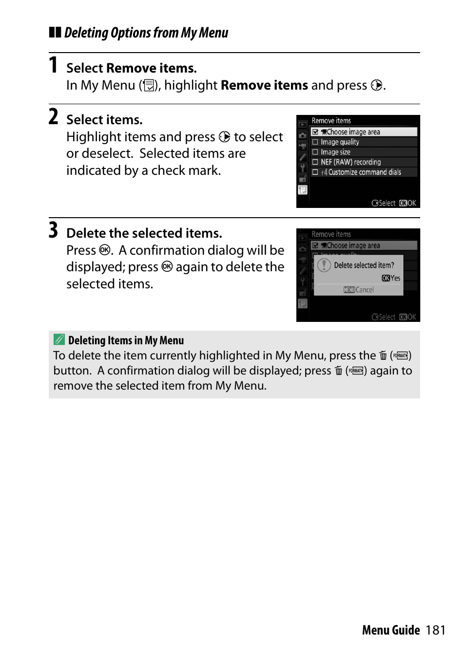 Nikon D500 User Manual | Page 181 / 207