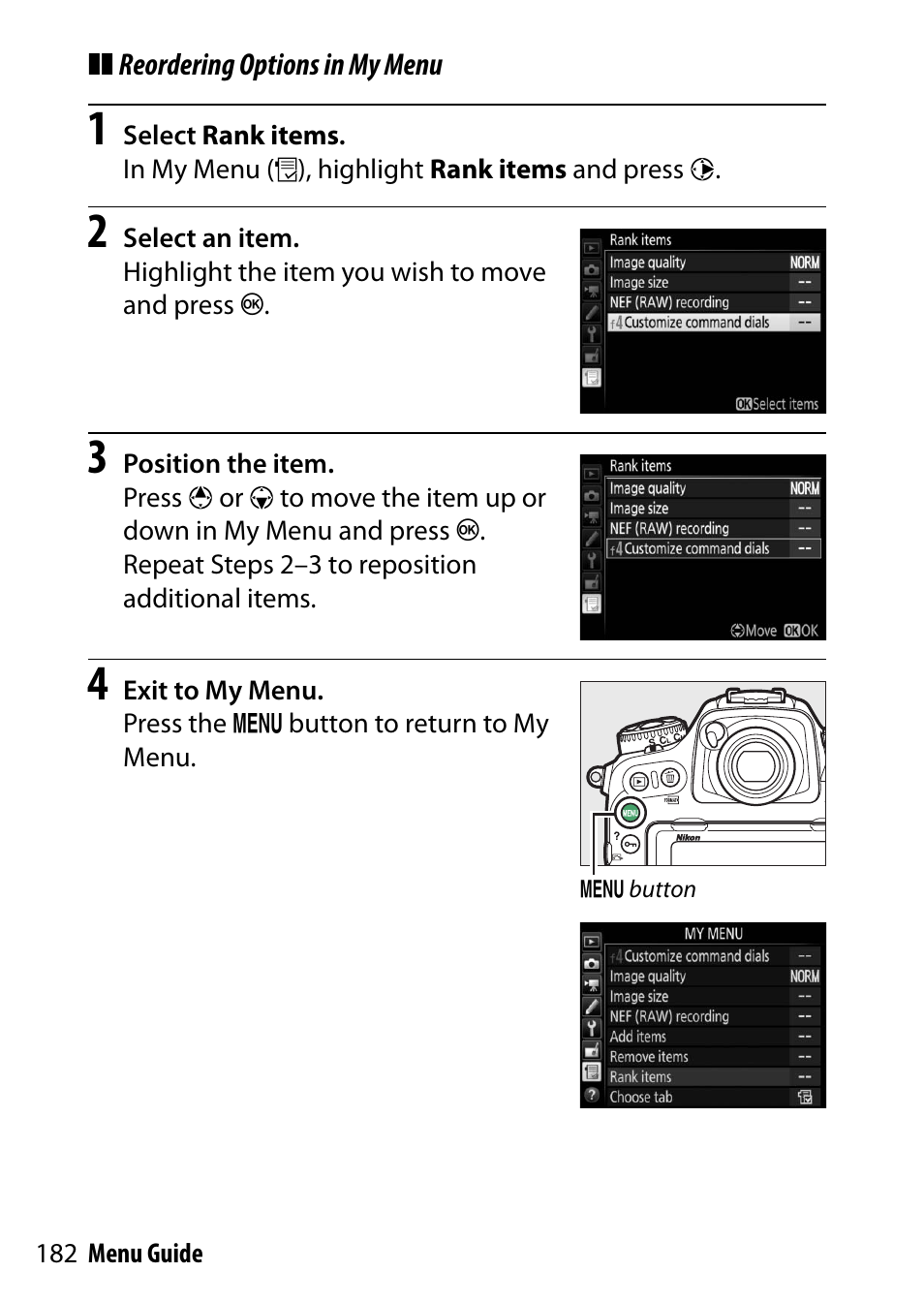 Nikon D500 User Manual | Page 182 / 207