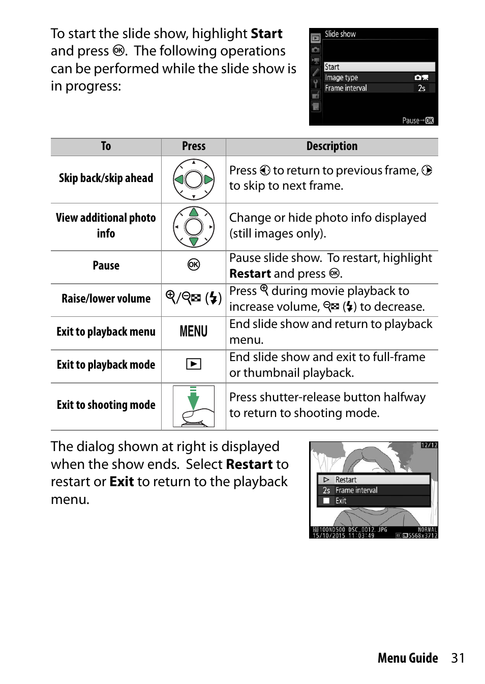 X/w (m) | Nikon D500 User Manual | Page 31 / 207