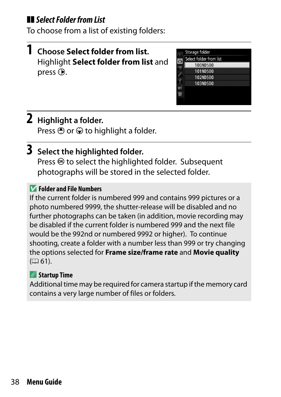 Nikon D500 User Manual | Page 38 / 207