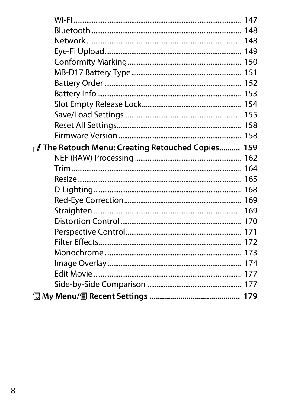 Nikon D500 User Manual | Page 8 / 207