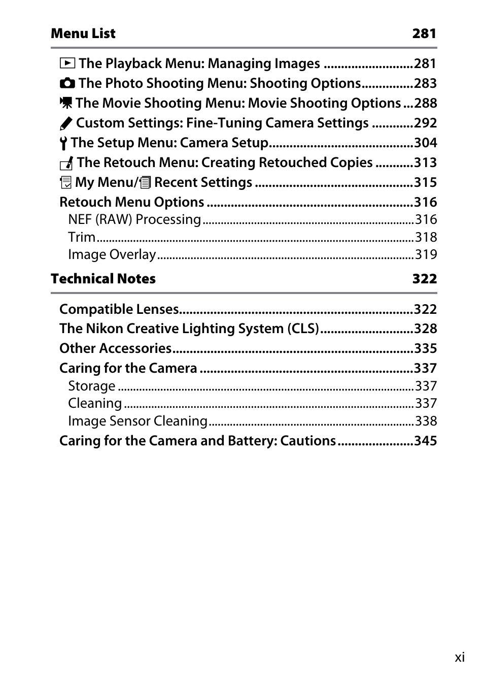 Nikon D500 User Manual | Page 13 / 432