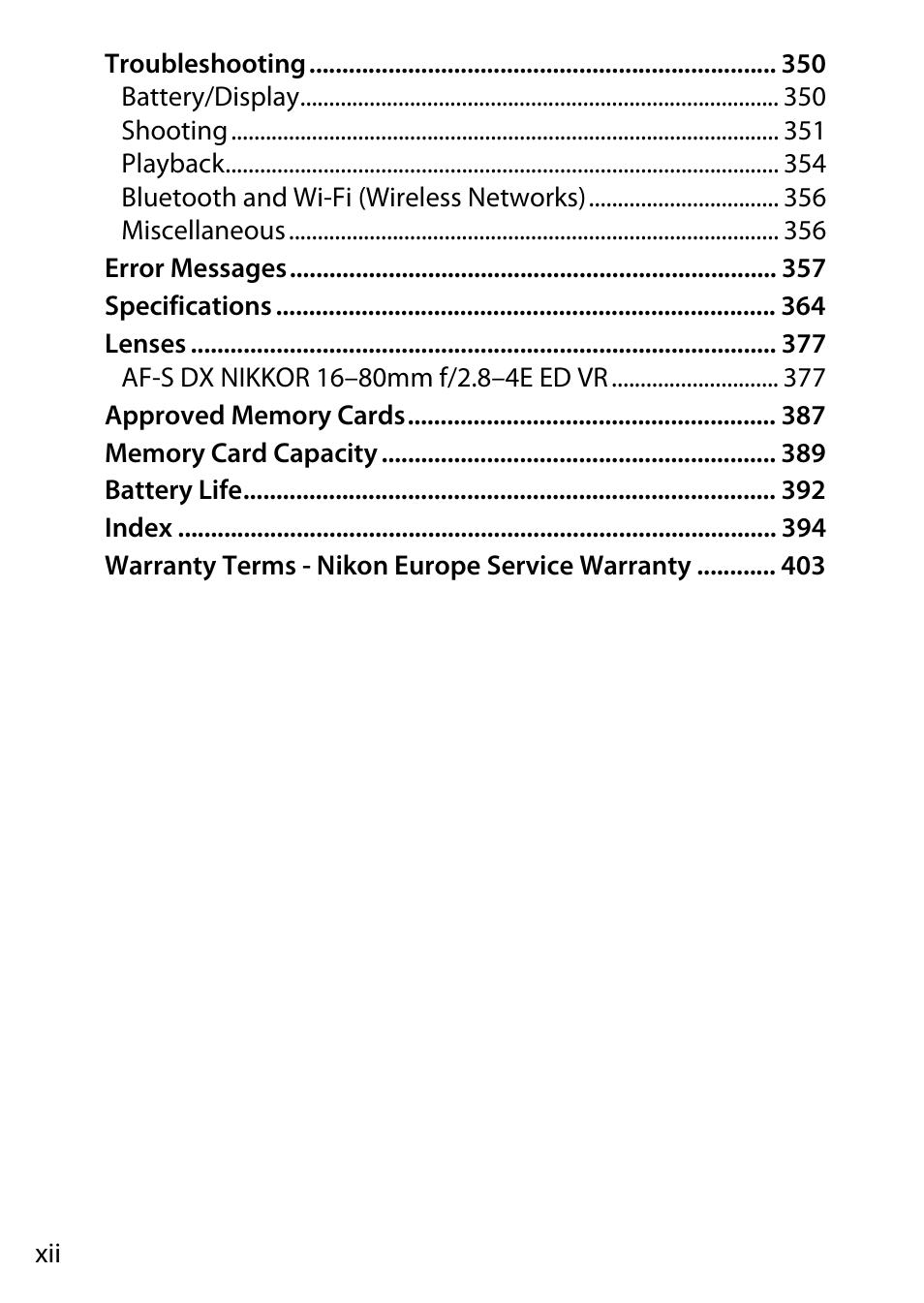 Nikon D500 User Manual | Page 14 / 432