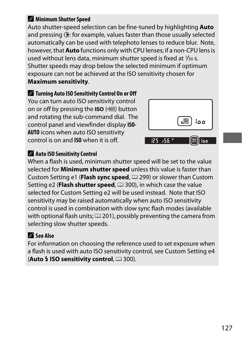 127 a | Nikon D500 User Manual | Page 153 / 432