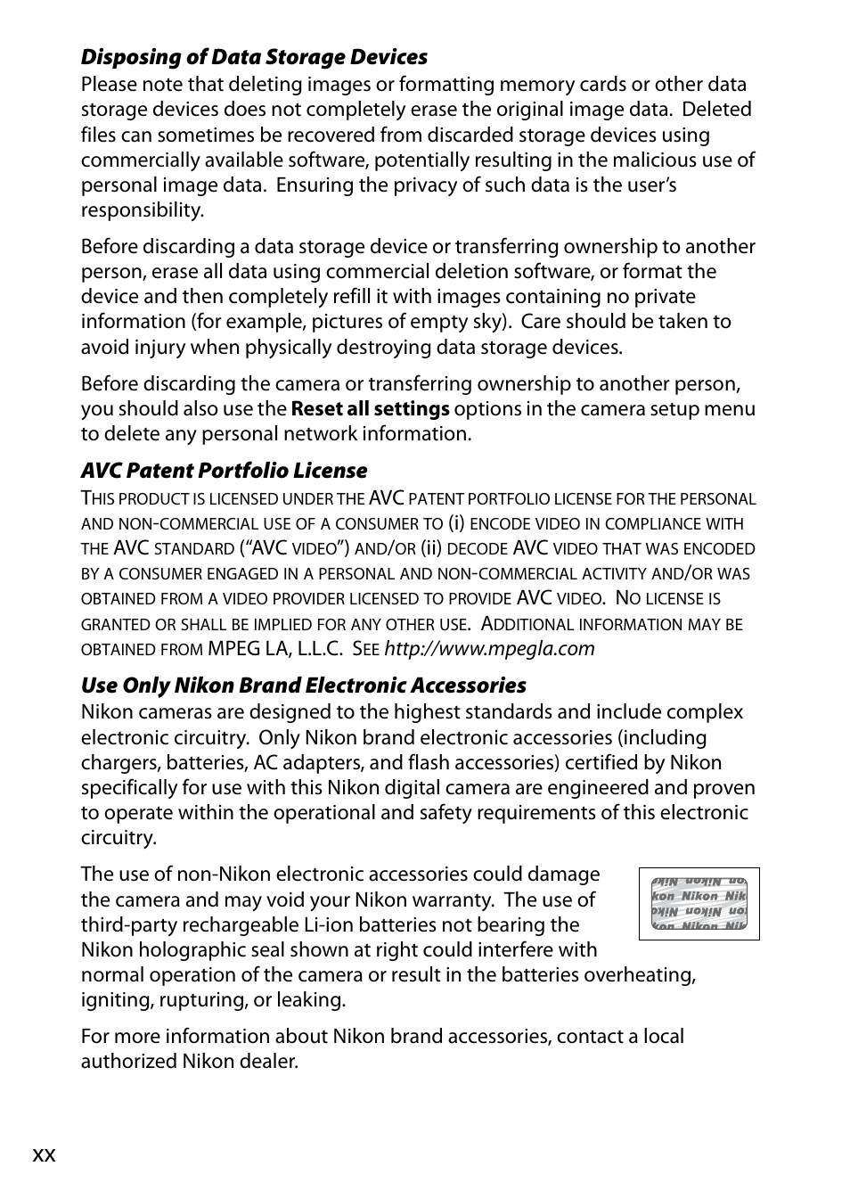 Nikon D500 User Manual | Page 22 / 432