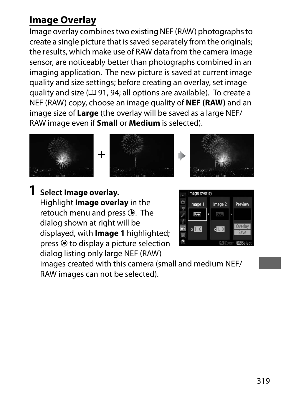 Image overlay | Nikon D500 User Manual | Page 345 / 432