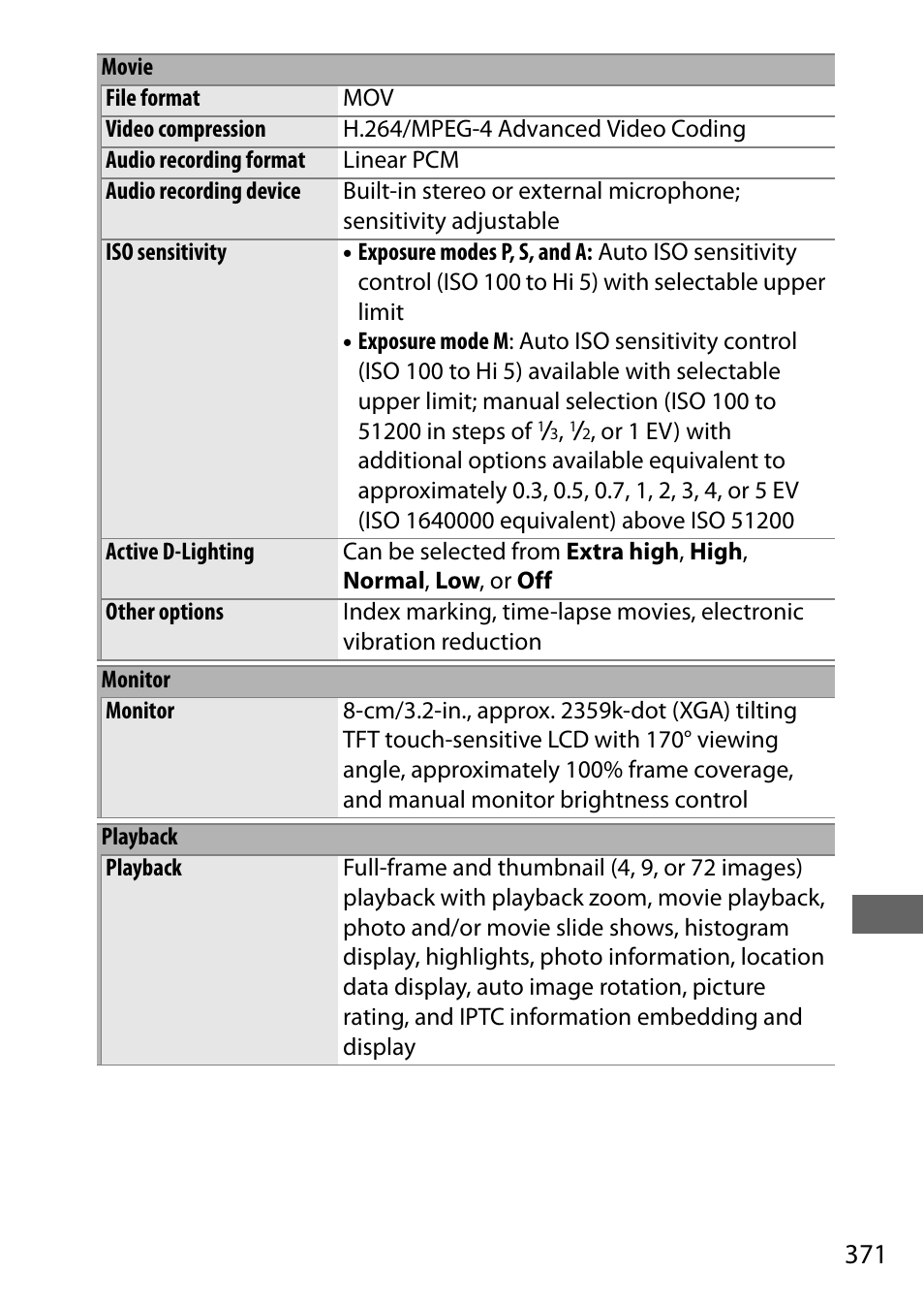 Nikon D500 User Manual | Page 397 / 432