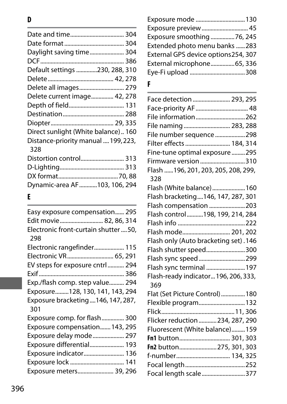 Nikon D500 User Manual | Page 422 / 432