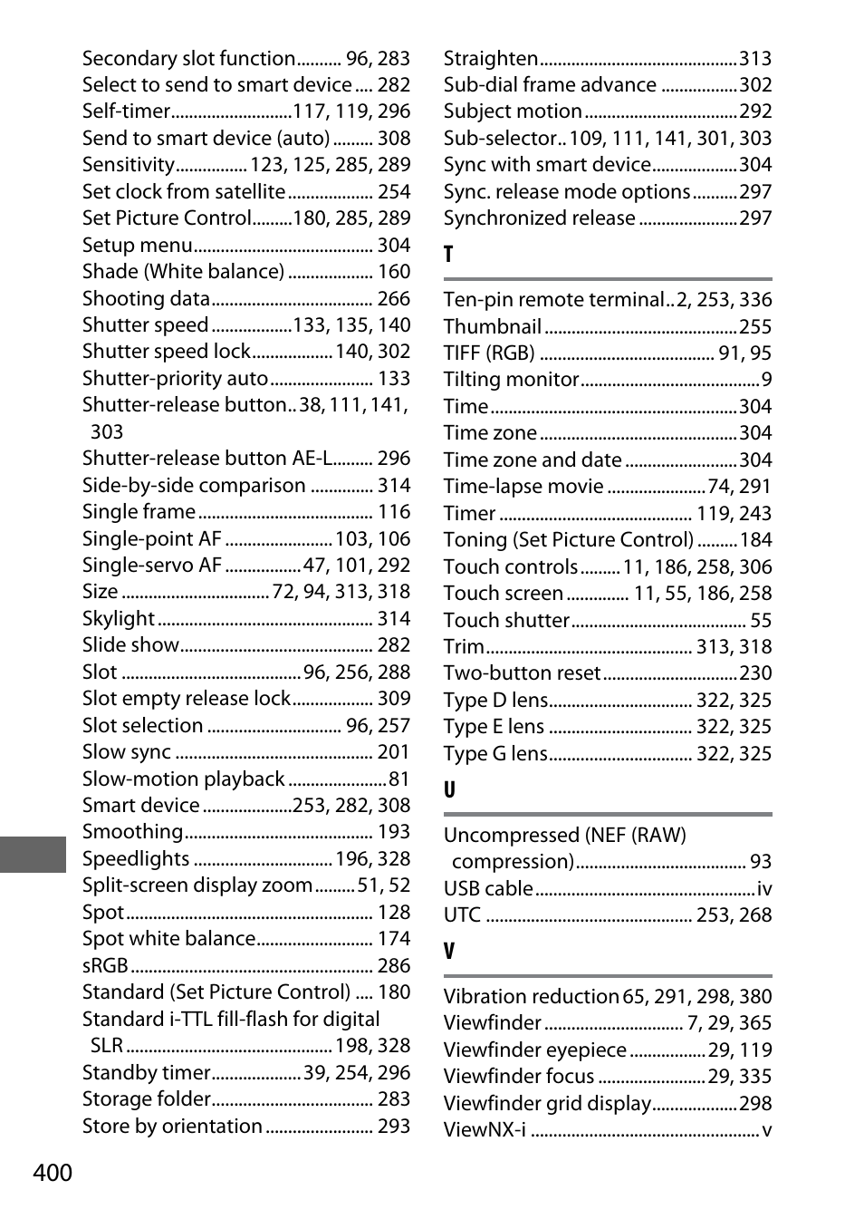 Nikon D500 User Manual | Page 426 / 432