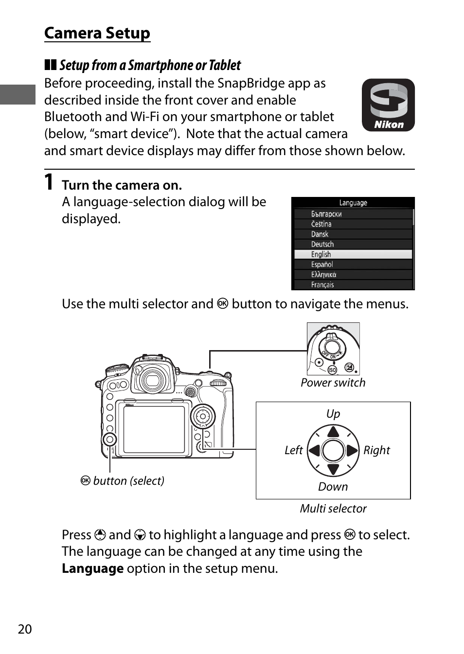 Camera setup | Nikon D500 User Manual | Page 46 / 432