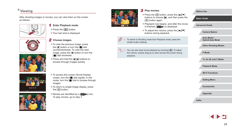 Viewing | Canon PowerShot G7 X Mark II User Manual | Page 24 / 225