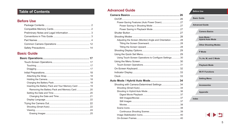 Canon PowerShot G7 X Mark II User Manual | Page 5 / 225