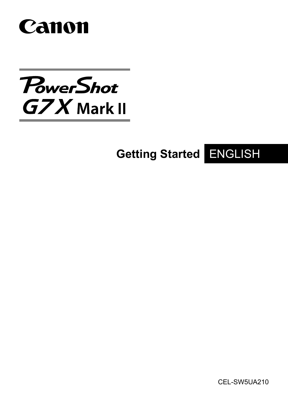 Canon PowerShot G7 X Mark II User Manual | 11 pages