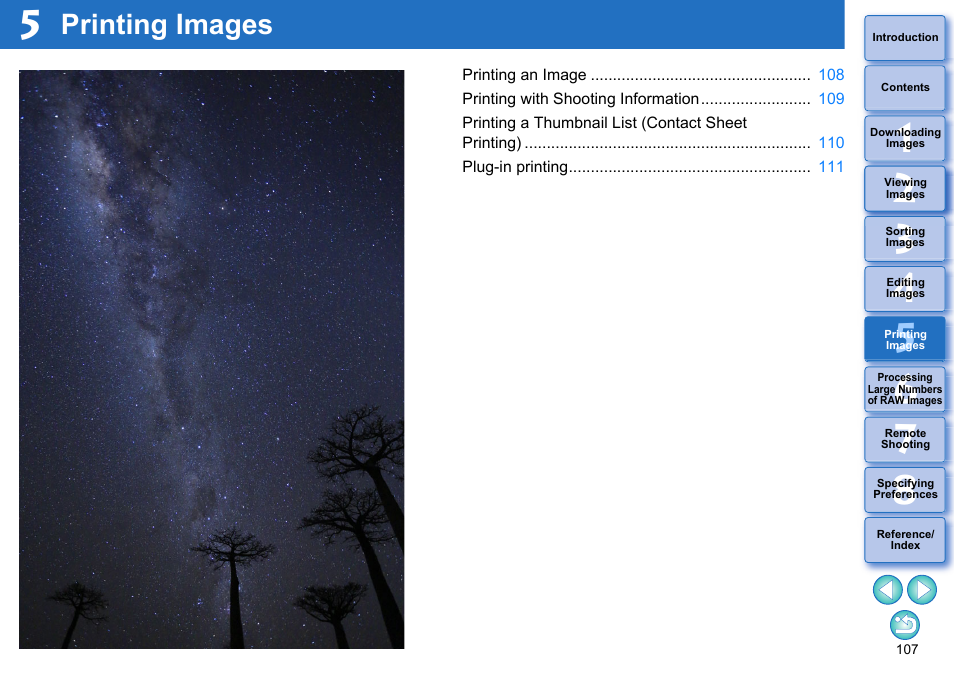 Printing images, Printing, Images | Canon PowerShot G7 X Mark II User Manual | Page 107 / 141