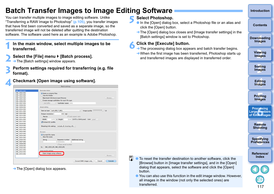 Batch transfer images to image editing software, A time, see, P.117 | Canon PowerShot G7 X Mark II User Manual | Page 117 / 141