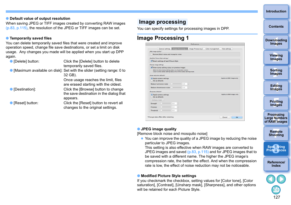 Image processing | Canon PowerShot G7 X Mark II User Manual | Page 127 / 141