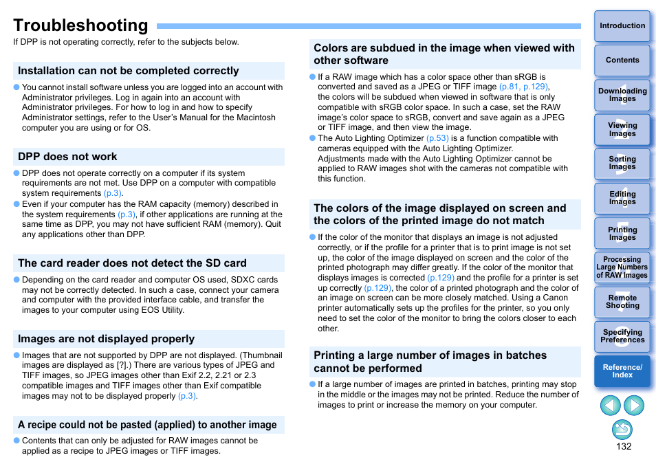 Troubleshooting | Canon PowerShot G7 X Mark II User Manual | Page 132 / 141