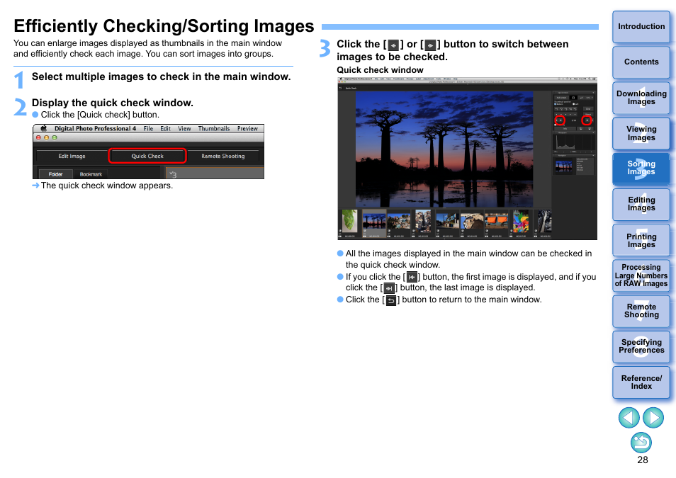 Efficiently checking/sorting images | Canon PowerShot G7 X Mark II User Manual | Page 28 / 141