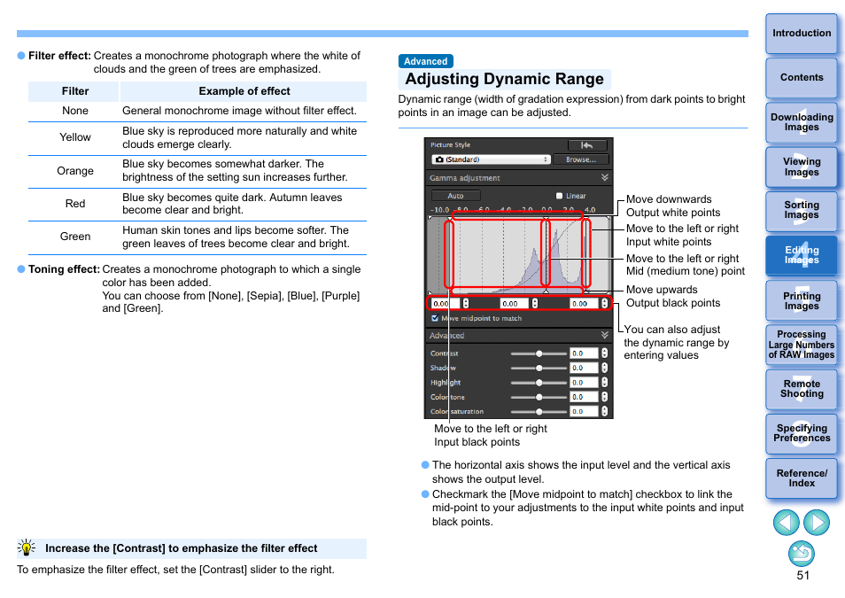 Adjusting dynamic range | Canon PowerShot G7 X Mark II User Manual | Page 51 / 141