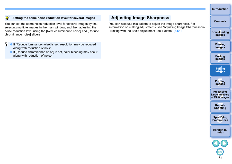 Adjusting image sharpness | Canon PowerShot G7 X Mark II User Manual | Page 64 / 141