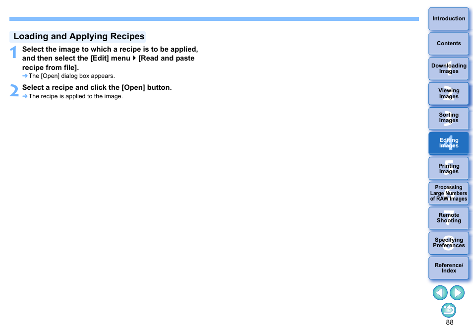 Loading and applying recipes, P.88, However | Canon PowerShot G7 X Mark II User Manual | Page 88 / 141