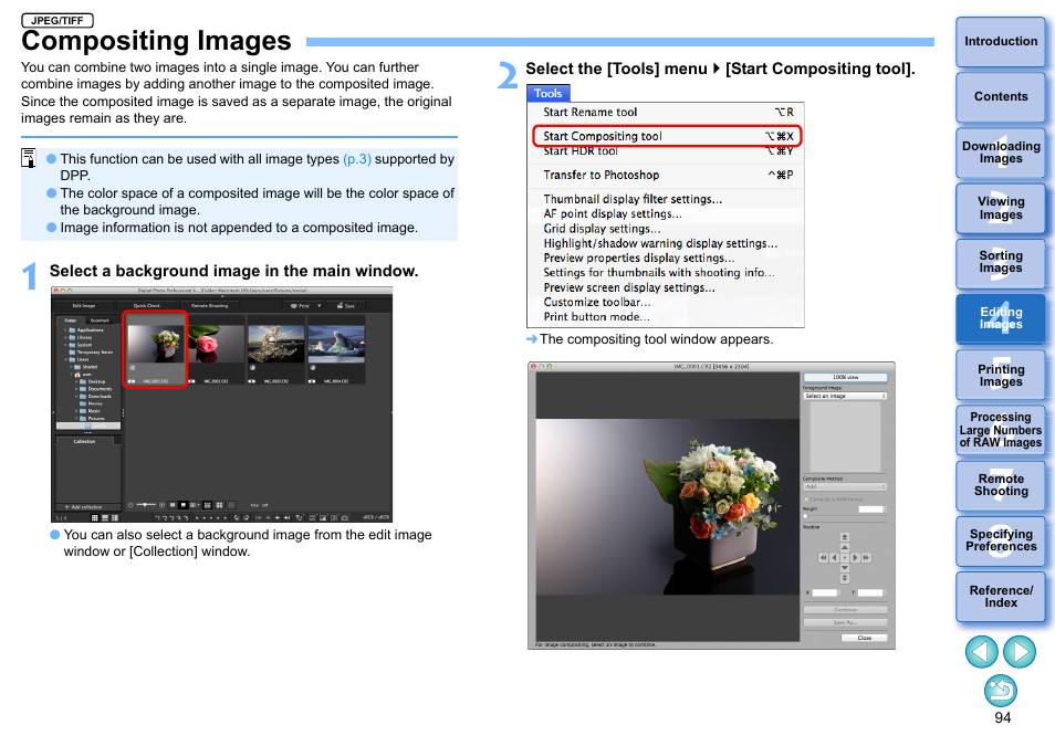 Compositing images | Canon PowerShot G7 X Mark II User Manual | Page 94 / 141