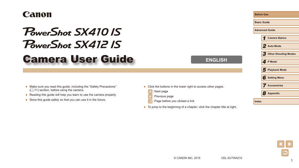 Canon PowerShot SX410 IS User Manual | 118 pages